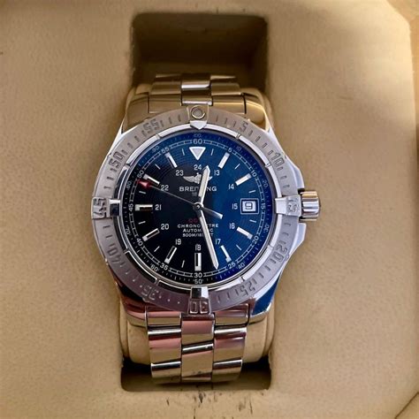 breitling colt a1738011 uhrforum|Breitling Colt A17380 mit blauem Zifferblatt .